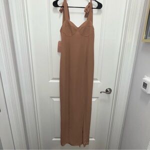 BHLDN | Dresses | Bhldn Rosie Highneck Pleated Chiffon Maxi Dress | Poshmark
